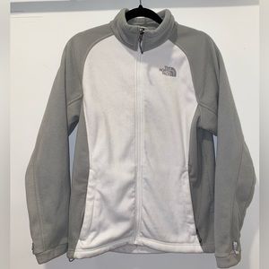 Women’s North Face Jacket White & Gray